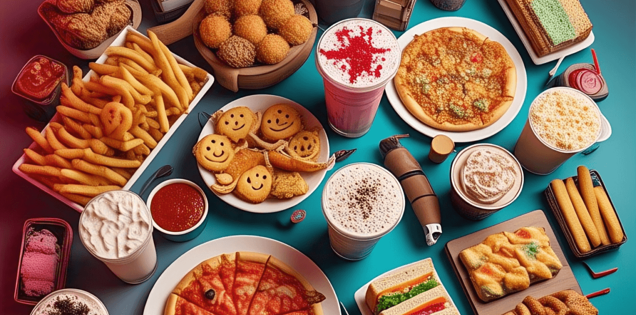 Kids Menu spread · Kravvia catering