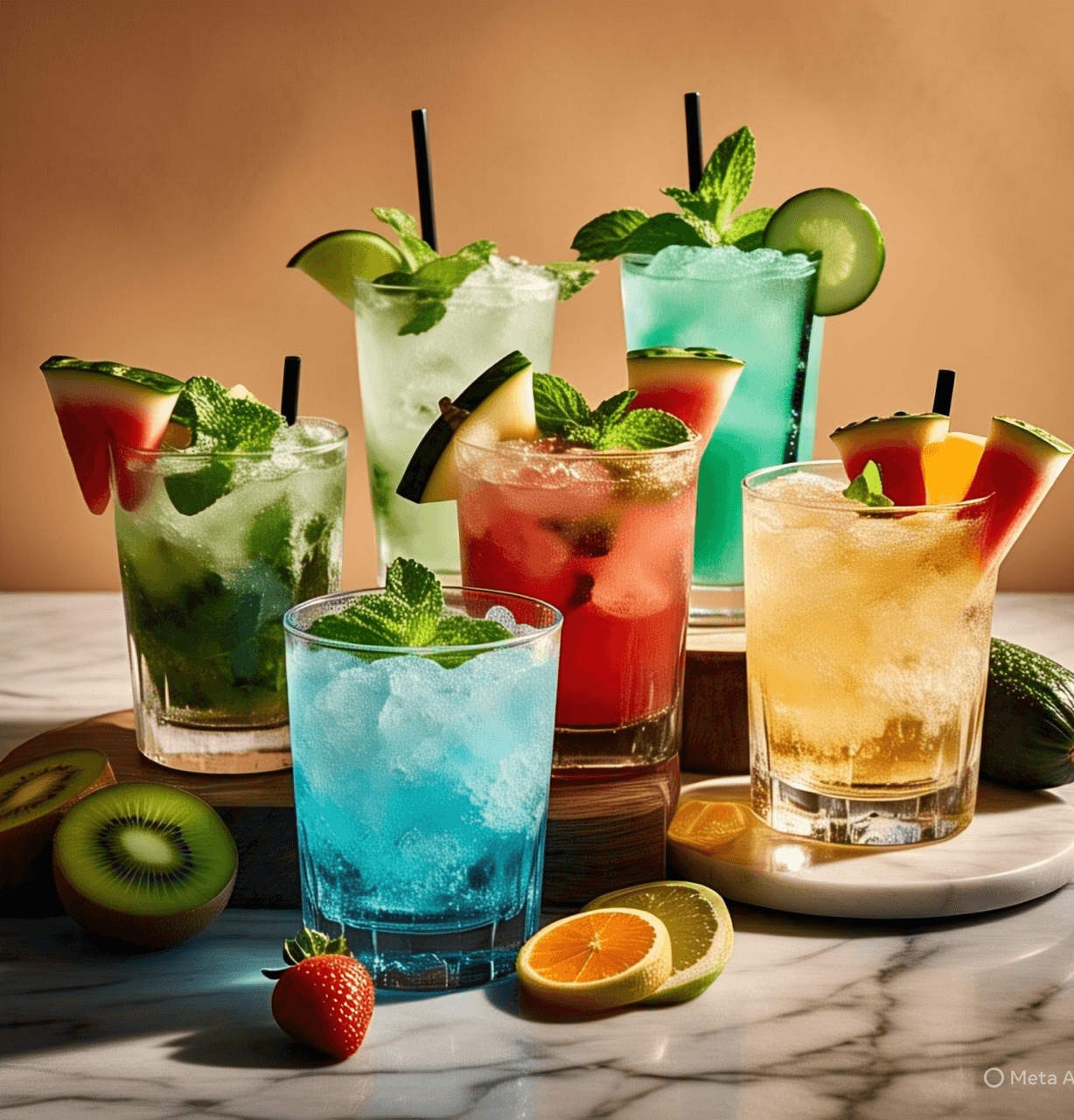 Welcome Drinks & Beverages spread · Kravvia catering